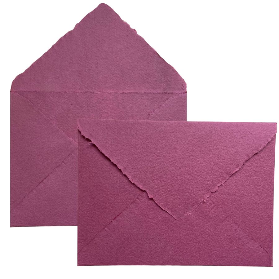 Sobre artesanal rosado C5 para bodas